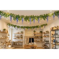 PHOCEALYS│Guirlande de glycine artificielle│Grossiste en déco végétale